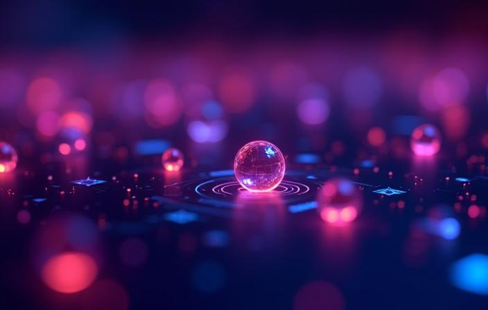 Creative illustration showing small UI elements animated with subtle haptic feedback lines