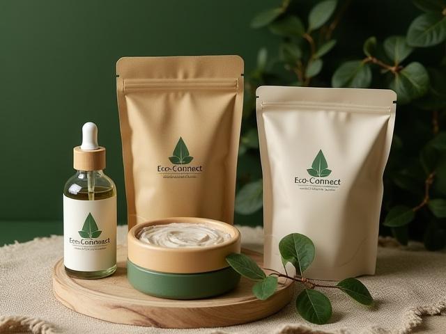 Eco-Connect brand logo and packaging design